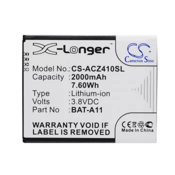   Acer Liquid M330 készülékhez mobiltelefon akkumulátor (3.8V, 2000mAh / 7.6Wh, Lithium-Ion) - Utángyártott