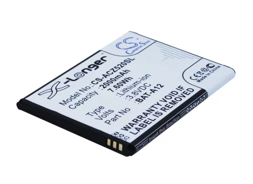 Acer Liquid Z520 készülékhez mobiltelefon akkumulátor (3.8V, 2000mAh / 7.6Wh, Lithium-Ion) - Utángyártott