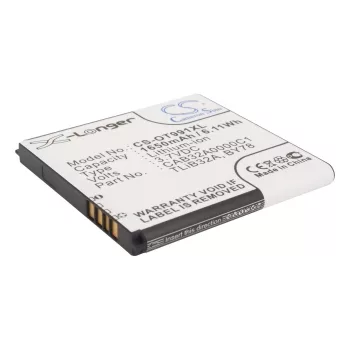  Alcatel One Touch 6010 készülékhez mobiltelefon akkumulátor (3.7V, 1650mAh / 6.11Wh, Lithium-Ion) - Utángyártott