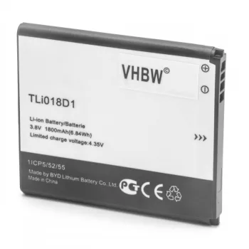   Alcatel One Touch Link Y858 készülékhez mobiltelefon akkumulátor (3.7V, 1800mAh / 6.84Wh, Lithium-Ion) - Utángyártott
