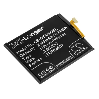  Alcatel 1X készülékhez mobiltelefon akkumulátor (3.85V, 2300mAh / 8.86Wh, Li-Polymer) - Utángyártott