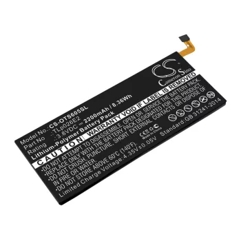   Alcatel One Touch Idol 4 készülékhez mobiltelefon akkumulátor (3.8V, 2200mAh / 8.36Wh, Li-Polymer) - Utángyártott