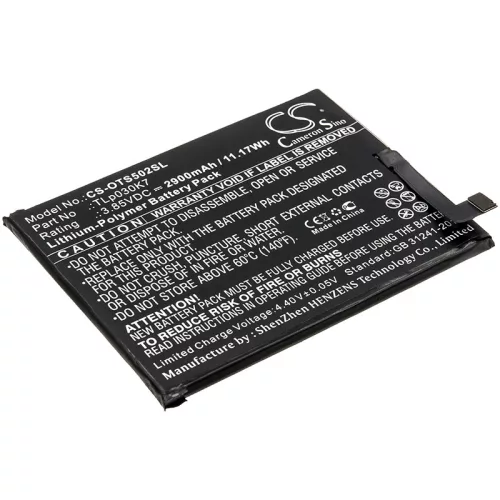 Alcatel 1S készülékhez mobiltelefon akkumulátor (3.85V, 2900mAh / 11.17Wh, Li-Polymer) - Utángyártott
