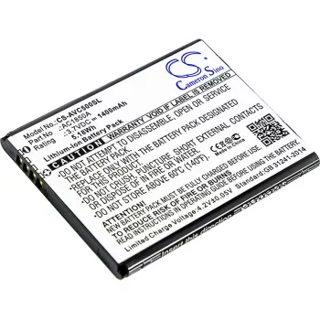   Archos 50c Neon készülékhez mobiltelefon akkumulátor (3.7V, 1400mAh / 5.18Wh, Lithium-Ion) - Utángyártott