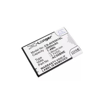   Archos 50b Neon készülékhez mobiltelefon akkumulátor (3.7V, 2000mAh / 7.4Wh, Lithium-Ion) - Utángyártott