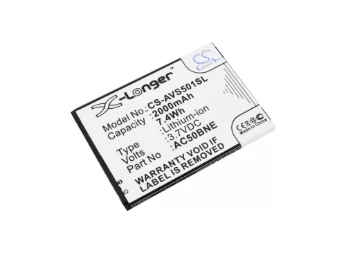 Archos 50b Neon készülékhez mobiltelefon akkumulátor (3.7V, 2000mAh / 7.4Wh, Lithium-Ion) - Utángyártott