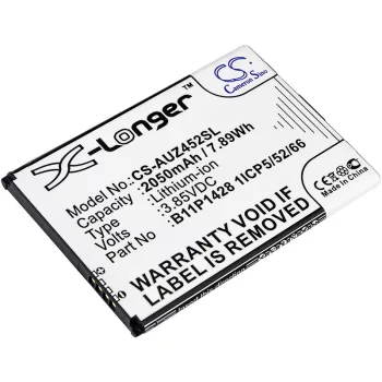   Asus X009DB készülékhez mobiltelefon akkumulátor (3.85V, 2050mAh / 7.89Wh, Lithium-Ion) - Utángyártott