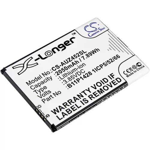 Asus X009DB készülékhez mobiltelefon akkumulátor (3.85V, 2050mAh / 7.89Wh, Lithium-Ion) - Utángyártott