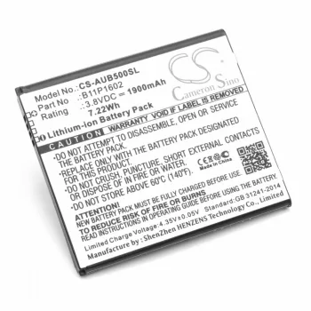   Asus ZenFone Go 5.0 készülékhez mobiltelefon akkumulátor (3.8V, 1900mAh / 7.22Wh, Lithium-Ion) - Utángyártott