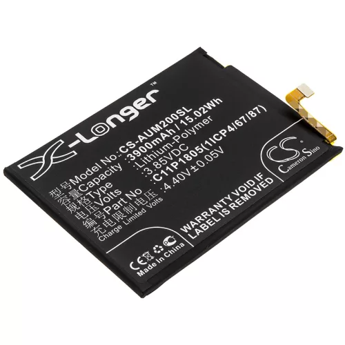 Asus ZenFone ASUS készülékhez mobiltelefon akkumulátor (3.85V, 3900mAh / 15.02Wh, Li-Polymer) - Utángyártott