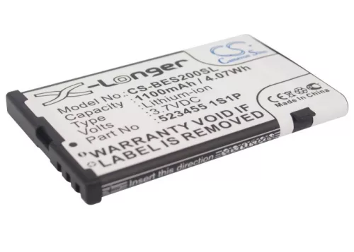 Bea-fon S200 készülékhez mobiltelefon akkumulátor (3.7V, 1100mAh / 4.07Wh, Lithium-Ion) - Utángyártott