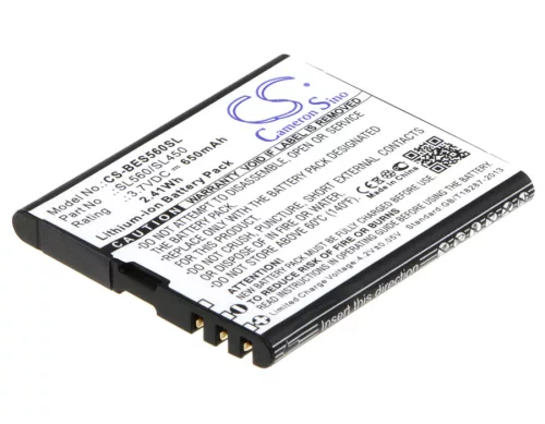 Bea-fon SL450 készülékhez mobiltelefon akkumulátor (3.7V, 650mAh / 2.41Wh, Lithium-Ion) - Utángyártott