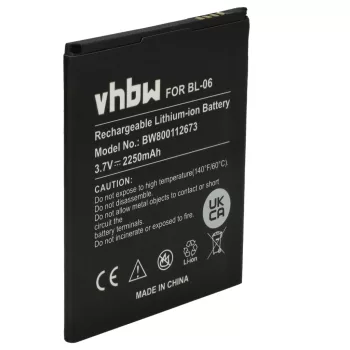   ThL T6 készülékhez mobiltelefon akkumulátor (3.7V, 2250mAh / 8.33Wh, Lithium-Ion) - Utángyártott