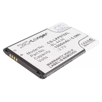   LG AS680 készülékhez mobiltelefon akkumulátor (3.7V, 1500mAh / 5.55Wh, Lithium-Ion) - Utángyártott