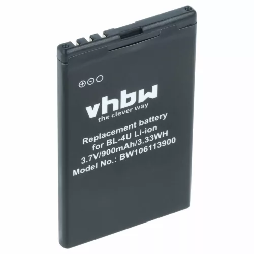 Nokia 301 készülékhez mobiltelefon akkumulátor (3.7V, 900mAh / 3.33Wh, Lithium-Ion) - Utángyártott