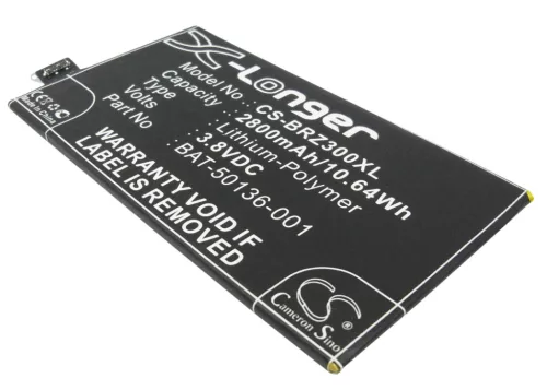 Blackberry Aristo készülékhez mobiltelefon akkumulátor (3.8V, 2800mAh / 10.64Wh, Li-Polymer) - Utángyártott