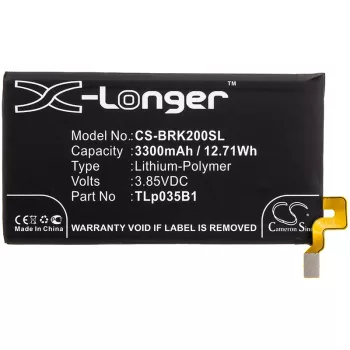   Blackberry BBF100-1 készülékhez mobiltelefon akkumulátor (3.85V, 3300mAh / 12.71Wh, Li-Polymer) - Utángyártott