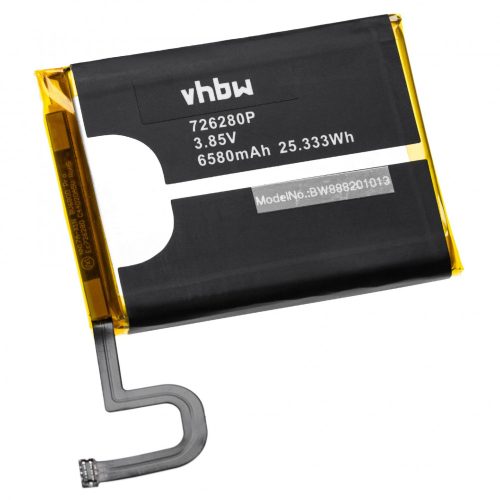 Blackview BV6800 készülékhez mobiltelefon akkumulátor (3.85V, 6580mAh / 25.333Wh, Lithium-Ion) - Utángyártott