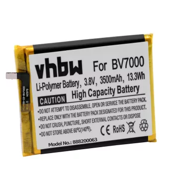  Blackview BV7000 készülékhez mobiltelefon akkumulátor (3.8V, 3500mAh / 13.3Wh, Li-Polymer) - Utángyártott