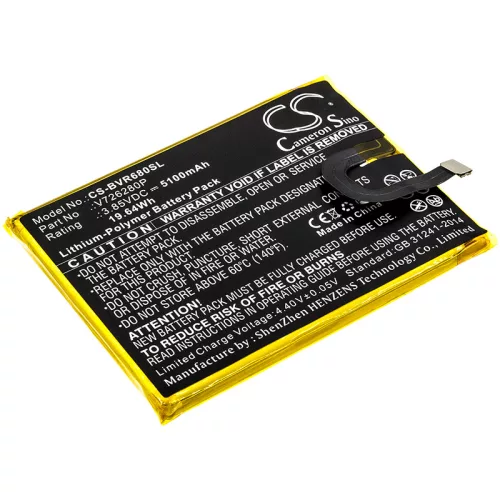 Blackview BV 6800 készülékhez mobiltelefon akkumulátor (3.85V, 5100mAh / 19.64Wh, Li-Polymer) - Utángyártott