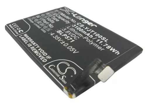 OnePlus A0001 készülékhez mobiltelefon akkumulátor (3.8V, 3100mAh / 11.78Wh, Li-Polymer) - Utángyártott