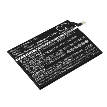   BQ Aquaris U készülékhez mobiltelefon akkumulátor (3.85V, 2950mAh / 11.36Wh, Li-Polymer) - Utángyártott