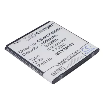   Elson Mobistel Cynus F4 készülékhez mobiltelefon akkumulátor (3.7V, 1500mAh / 5.55Wh, Lithium-Ion) - Utángyártott