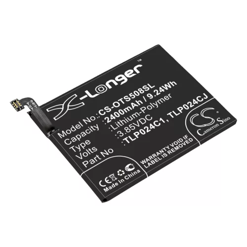 Alcatel 1X Evolve készülékhez mobiltelefon akkumulátor (3.85V, 2400mAh / 9.24Wh, Li-Polymer) - Utángyártott