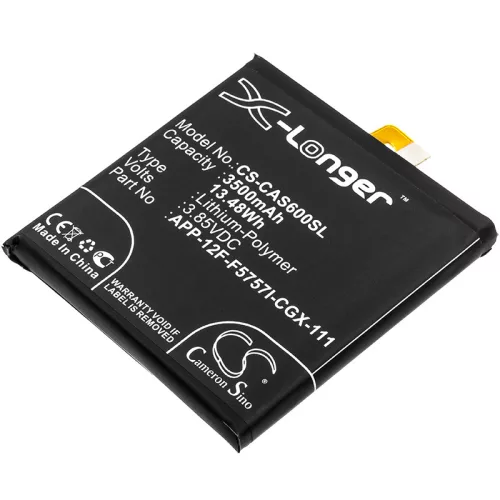 CAT / Caterpillar S60 készülékhez mobiltelefon akkumulátor (3.85V, 3500mAh / 13.48Wh, Li-Polymer) - Utángyártott