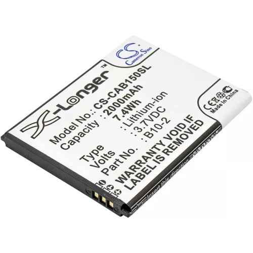 CAT / Caterpillar B15 készülékhez mobiltelefon akkumulátor (3.7V, 2000mAh / 7.4Wh, Lithium-Ion) - Utángyártott