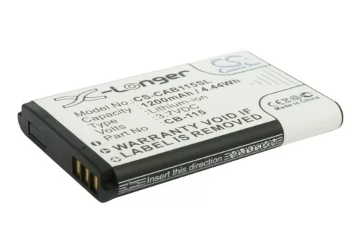 Cat B100 készülékhez mobiltelefon akkumulátor (3.7V, 1200mAh / 4.44Wh, Lithium-Ion) - Utángyártott