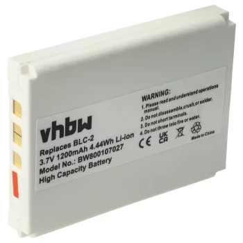   Nokia 1221 készülékhez mobiltelefon akkumulátor (3.7V, 1200mAh / 4.44Wh, Lithium-Ion) - Utángyártott