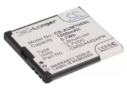 Amplicom PowerTel M6700L készülékhez mobiltelefon akkumulátor (3.7V, 1000mAh / 3.7Wh, Lithium-Ion) - Utángyártott