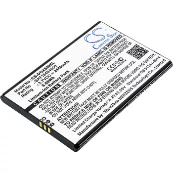   Doogee X5 Max Pro készülékhez mobiltelefon akkumulátor (3.7V, 2400mAh / 8.88Wh, Lithium-Ion) - Utángyártott