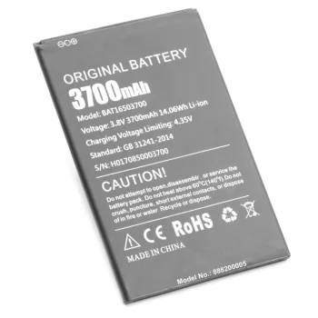   Doogee X7 készülékhez mobiltelefon akkumulátor (3.8V, 3700mAh / 14.06Wh, Lithium-Ion) - Utángyártott