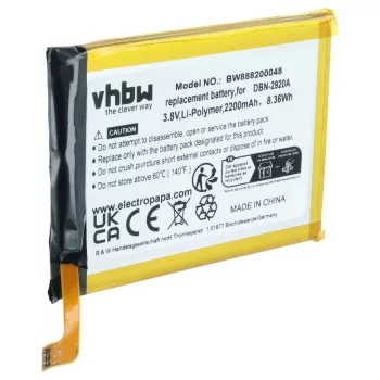   Doro 8040 készülékhez mobiltelefon akkumulátor (3.8V, 2200mAh / 8.36Wh, Li-Polymer) - Utángyártott