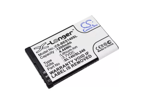 Bea-fon SL140 készülékhez mobiltelefon akkumulátor (3.7V, 1200mAh / 4.44Wh, Lithium-Ion) - Utángyártott