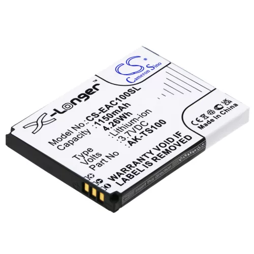 Emporia Telme TS100 készülékhez mobiltelefon akkumulátor (3.7V, 1150mAh / 4.26Wh, Lithium-Ion) - Utángyártott