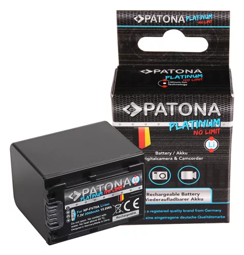 Sony DCR-DVD92, DCR-DVD92E készülékekhez platinum fényképezőgép akkumulátor (2060mAh, 7.3V, Li-ion) - Utángyártott