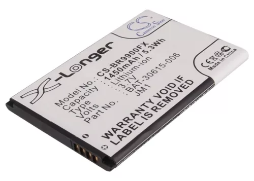 Blackberry 3014, 9380, 9790, 9850 készülékekhez okostelefon akkumulátor (1450mAh, 3.7V, Li-Ion) - Utángyártott
