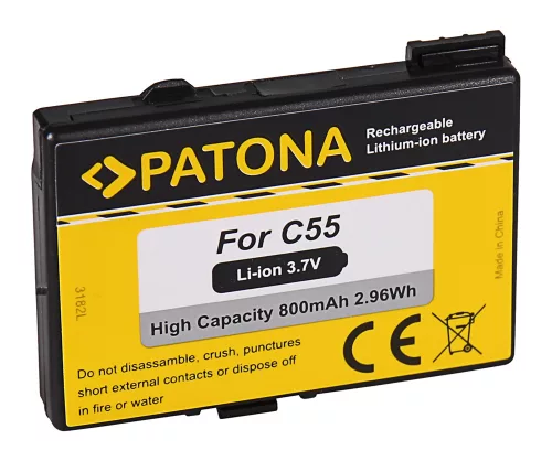 Siemens A51, A52, A55, A56, A57 készülékekhez okostelefon akkumulátor (800mAh, 3.7V, Li-Ion) - Utángyártott