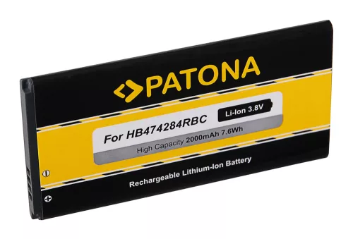 Huawei Ascend Y550, Y550-L01 készülékekhez okostelefon akkumulátor (2000mAh, 3.80V, Li-Ion) - Utángyártott
