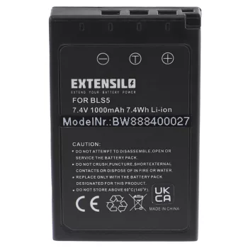   Olympus OM-D E-M10 készülékhez fényképezőgép akkumulátor (Li-Ion, 1000mAh / 7.4Wh, 7.4V) - Utángyártott
