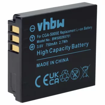   Leica C-Lux 1 készülékhez fényképezőgép akkumulátor (Li-Ion, 750mAh / 2.7Wh, 3.6V) - Utángyártott
