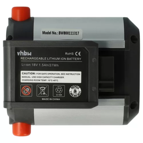 Gardena AccuJet Li-18 (9335-20) készülékhez szerszámgép akkumulátor (Li-Ion, 1500mAh / 27Wh, 18V) - Utángyártott