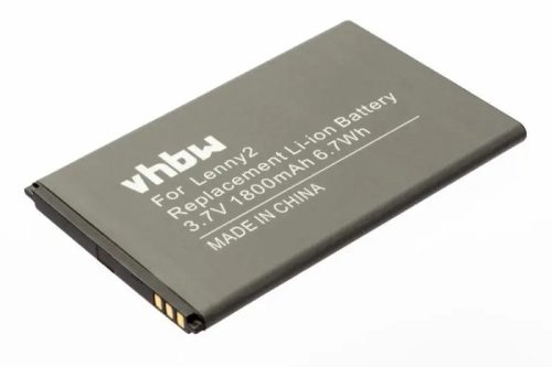 Wiko Lenny 2 készülékhez mobiltelefon akkumulátor (Li-Ion, 1800mAh / 6.66Wh, 3.7V) - Utángyártott