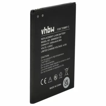   Wiko Jerry 2, 3 készülékekhez mobiltelefon akkumulátor (Li-Ion, 2500mAh / 9.5Wh, 3.8V) - Utángyártott