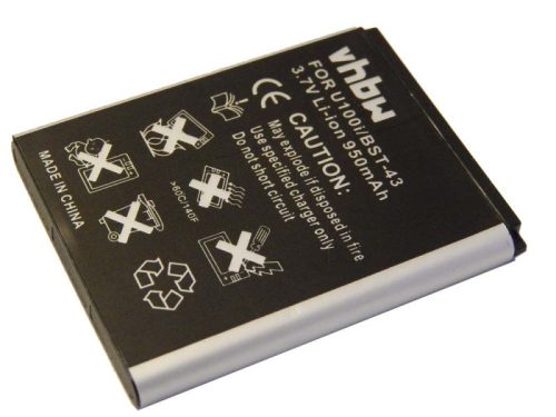 Sony-Ericsson Txt készülékhez mobiltelefon akkumulátor (Li-Ion, 950mAh / 3.52Wh, 3.7V) - Utángyártott