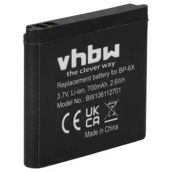   Nokia 8800 sirocco készülékhez mobiltelefon akkumulátor (Li-Ion, 700mAh / 2.59Wh, 3.7V) - Utángyártott