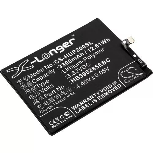 Huawei Emily készülékhez mobiltelefon akkumulátor (Li-Polymer, 3300mAh / 12.61Wh, 3.82V) - Utángyártott